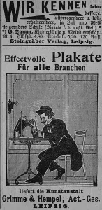 Advertisement, published in the magazine Gartenlaube in 1890