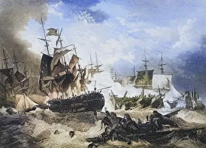 Admiral Duncan's victory over the Dutch fleet in the North Sea