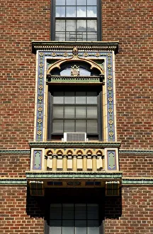 Adorning window frame in Greenwich Village