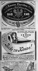 Advertisements, published in the magazine Gartenlaube in 1890