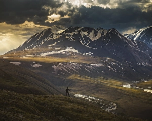 Category Mountain Landscapes Prints: Adventurer in Kharkhiraa and Turgen mountains