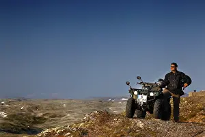 Adventurous ATV ride through the vast