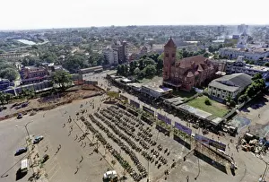 Aerial of Madras Chennai, Tamil Nadu, India