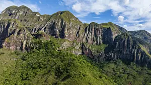 Aerial of the Mountains around