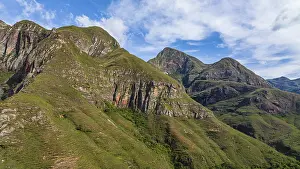 Aerial of the Mountains around