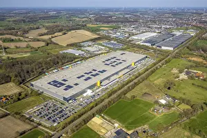 Aerial photo, Amazon logistics
