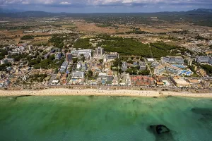 Aerial photo, Arenal beach with Balneario 5
