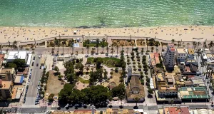Aerial photo, Arenal beach with Balneario 5