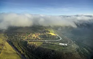 Aerial photo, forest dieback, deforestation