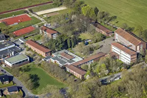 Aerial photo, Gymnasium St. Christophorus