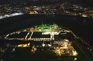 Aerial photo, Lausward power station