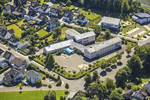Aerial photo, primary school Grafin-Sayn-Schule