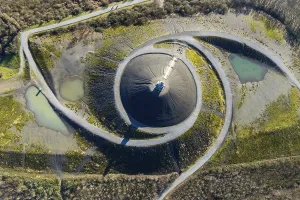 Aerial photograph, Rheinelbe slagheap