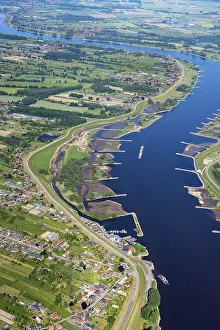 Aerial photograph of the Zollenspieker foreshore