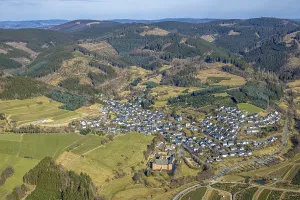 Aerial view, Adolphsburg, also Adolfsburg Castle