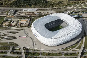 Aerial view, Allianz-Arena, Munich