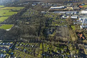 Aerial view, animal park Hamm, climbing park Hamm