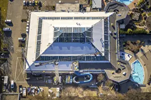 Aerial view, Aqua Spa and Aqua Fun Soest adventure pool