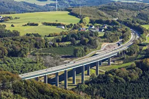 Aerial view, Autobahnbrucke A45
