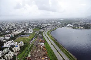 Aerial view of Bandra reclamation