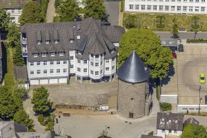 Category Cities DE Prints: Aerial view, Bieketurm, Attendorn