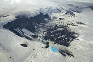 Aerial view, blue