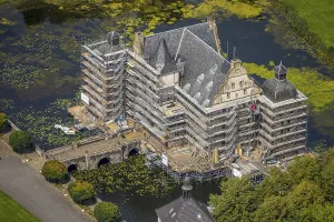 Aerial view, Bodelschwingh Castle and castle park