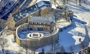 Aerial view, Broich Castle, Old Town II