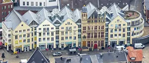 Aerial view, building with historic town hall facade