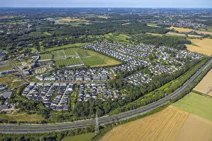 Aerial view, BVB 09 Borussia Dortmund training centre on Adi-PreiBler-Allee