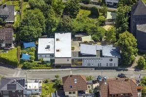 Aerial view, Catholic Kindergarten Heilig Kreuz Kreuzkirchweg