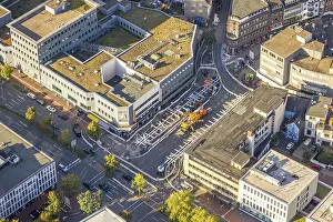 Aerial view, construction site Westentor am City-Center