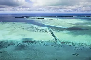 Aerial view of dive site German Channel