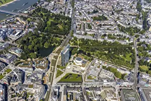Aerial view, Dreischeibenhaus