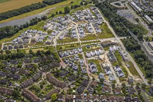 Category Historic EN Prints: Aerial view, Duisburg-South, residential area Angerbogen