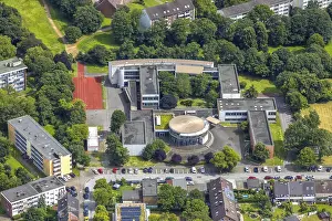 Category Historic EN Prints: Aerial view, Duisburg-West, Lise-Meitner-Gesamtschule