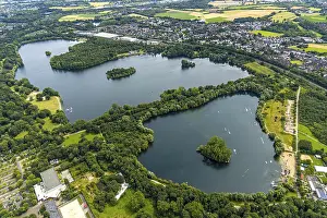 Category Historic EN Prints: Aerial view, Duisburg-West, Toeppersee