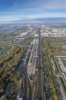 Aerial view of the DUSS Terminal Hamburg-Billwerder