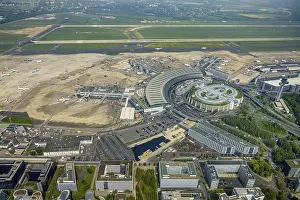 Aerial view, Dusseldorf International Airport