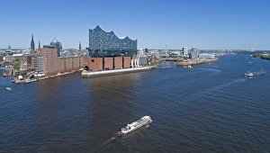 Aerial view, Elbe Philharmonic Hall