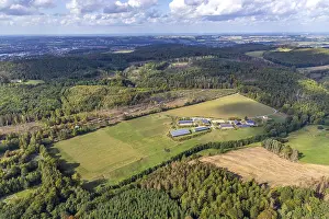 Aerial view, forest area, Splitthof horse paradise