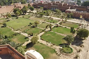 Aerial view of garden of Junagarh fort