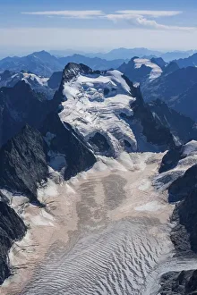 Aerial view of Glacier Blanc, Barre des Ecrins