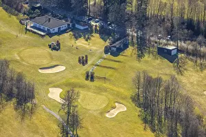 Aerial view, golf course Dornscheid