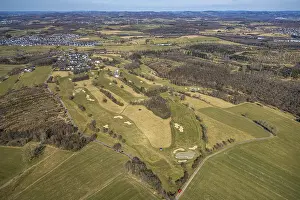 Aerial view, golf course Dornscheid