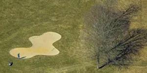 Aerial view, golf course Dornscheid
