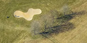 Aerial view, golf course Dornscheid
