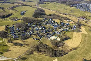 Aerial view, golf course Dornscheid