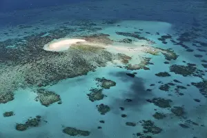 Aerial view of the Great Barrier Reef