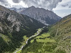 Aerial view, Green Mountain Valley